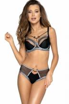 Трусики-слип Halley с серебристой отделкой Novika