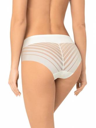 Высокие трусики-слипы с полупрозрачной задней частью в полоску Amoret