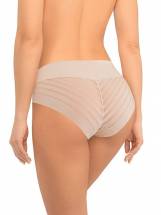 Высокие трусики-слипы с полупрозрачной задней частью в полоску Amoret