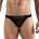 Черные перфорированные трусы-тонги Clever Ambar Thong Clever Masculine Underwear