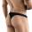 Черные перфорированные трусы-тонги Clever Ambar Thong Clever Masculine Underwear
