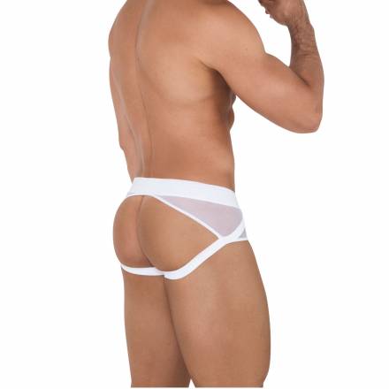 Белые мужские трусы-джоки Caspian Jockstrap Clever Masculine Underwear