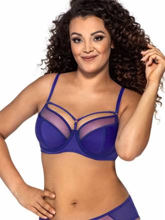 Бюстгальтер на косточках с вставками из сетки AVA