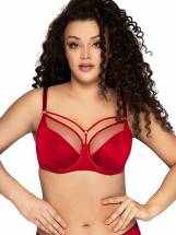 Бюстгальтер на косточках с вставками из сетки AVA