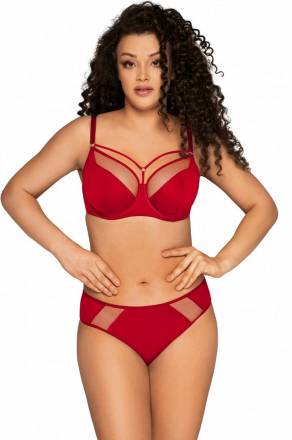 Бюстгальтер на косточках с вставками из сетки AVA