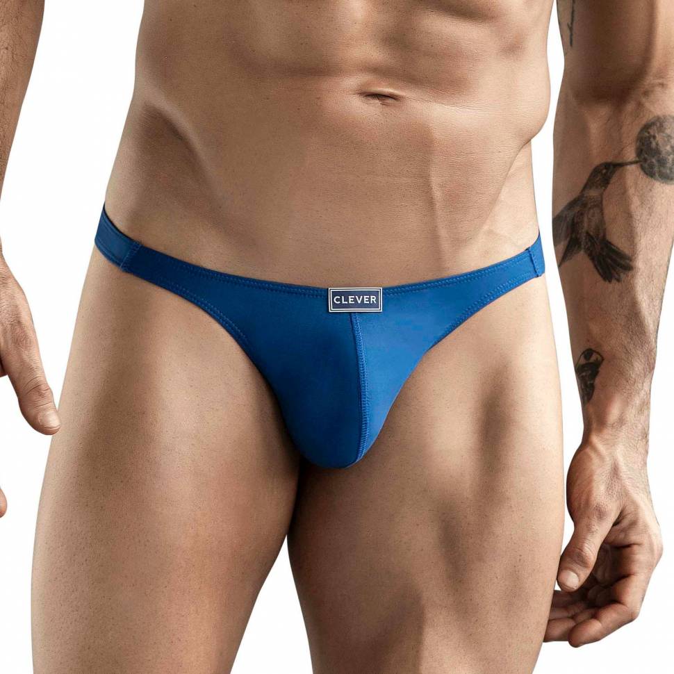 Синие мужские трусы-тонги Clever Cactus Thong Clever Masculine Underwear
