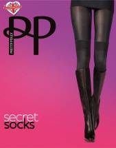 Стильные колготки с имитацией высоких гольфов Pretty Polly