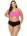 Розово-черный раздельный купальник plus size Lorin