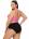 Розово-черный раздельный купальник plus size Lorin