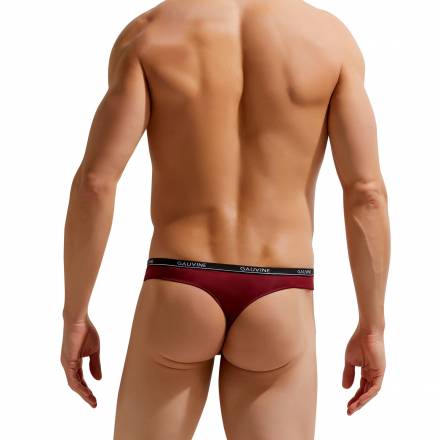 Мужские трусы-тонги с тонкой резинкой Second Skin Thong Gauvine