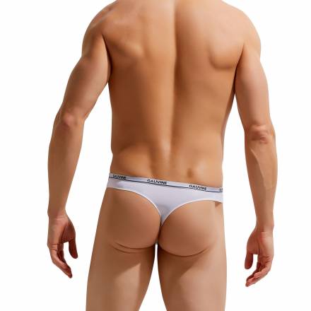 Мужские трусы-тонги с тонкой резинкой Second Skin Thong Gauvine
