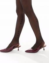 Женственные колготки со швом из сердечек Pretty Polly