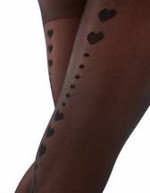 Женственные колготки со швом из сердечек Pretty Polly