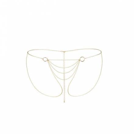 Трусики-бикини из цепочек золотистого цвета Bijoux Indiscrets