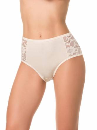 Хлопковые трусики с высокой линией талии Dentelle