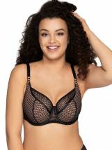 Бюстгальтер на косточках с эффектом перфорации AVA