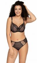 Бюстгальтер на косточках с эффектом перфорации AVA