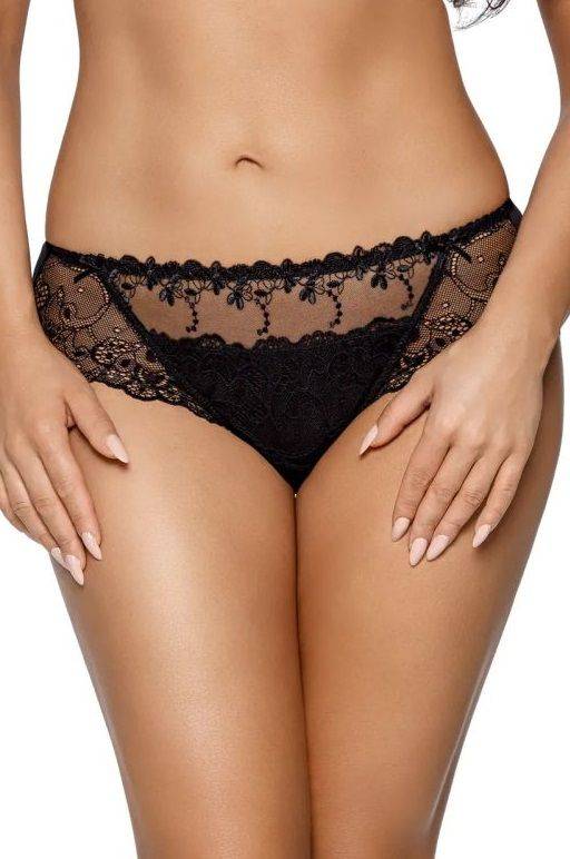 Трусы-слипы из эластичной ткани и кружева AVA