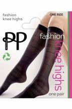Женские гольфы с рисунком в клетку Pretty Polly