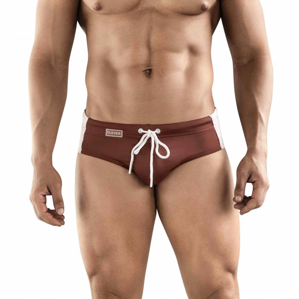 Коричневые мужские плавки Valencia Swimsuit Brief Clever Masculine Underwear