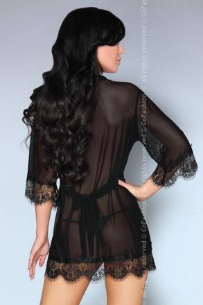 Пеньюар, сорочка и трусики Melisenda черный LivCo Corsetti Fashion