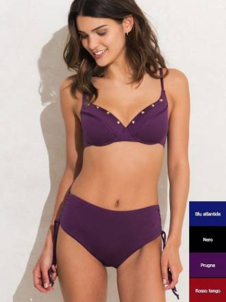 Высокие купальные трусики на кулисках Lormar