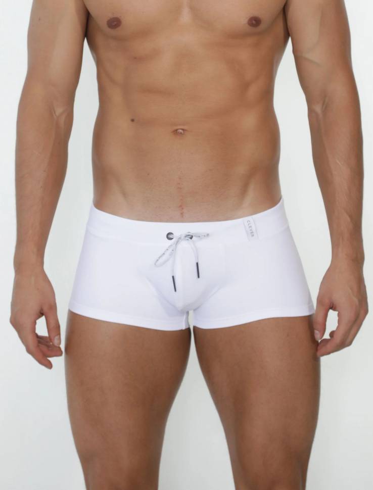 Белые мужские плавки Paradise Swimsuit Boxer Clever Masculine Underwear