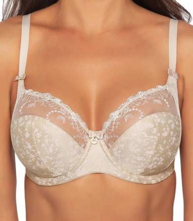 Бюстгальтер с мягкой чашкой, мелкими цветами и вышивкой AVA