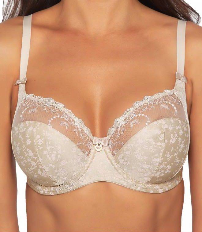 Бюстгальтер с мягкой чашкой, мелкими цветами и вышивкой AVA