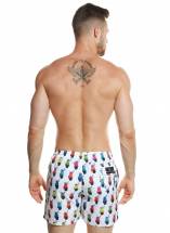 Мужские пляжные шорты с принтом в виде цветных мопедов Jolidon